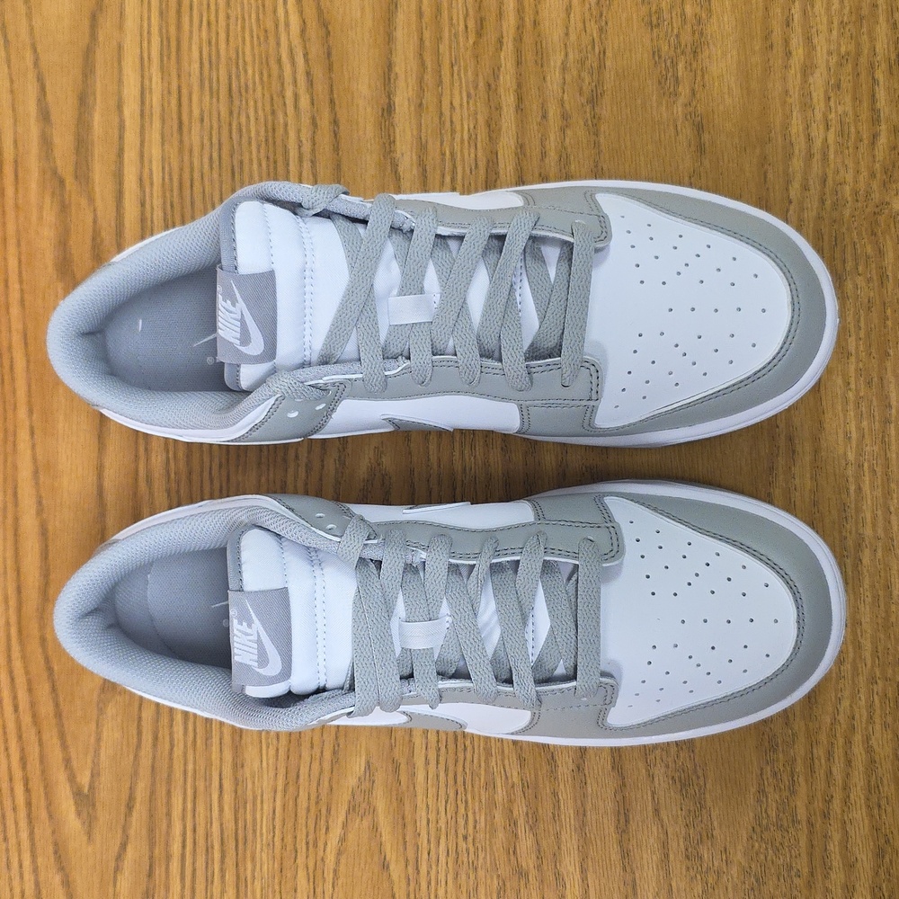 Nike Dunk Low Retro White/Light Smoke Grey Men's Size 10 HF5441-105 New - Picture 5 of 7